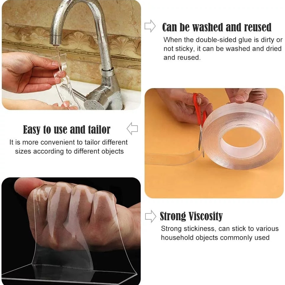 Holdmetape - Transparent Waterproof Adhesive Magic Tapes